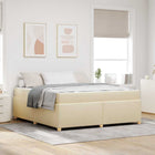 Bedframe 180x200 cm stof crème