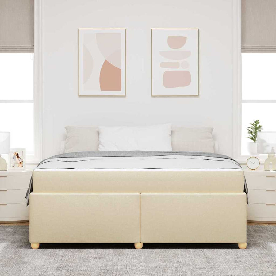 Bedframe Anders Crème 180 x 200 cm Stof