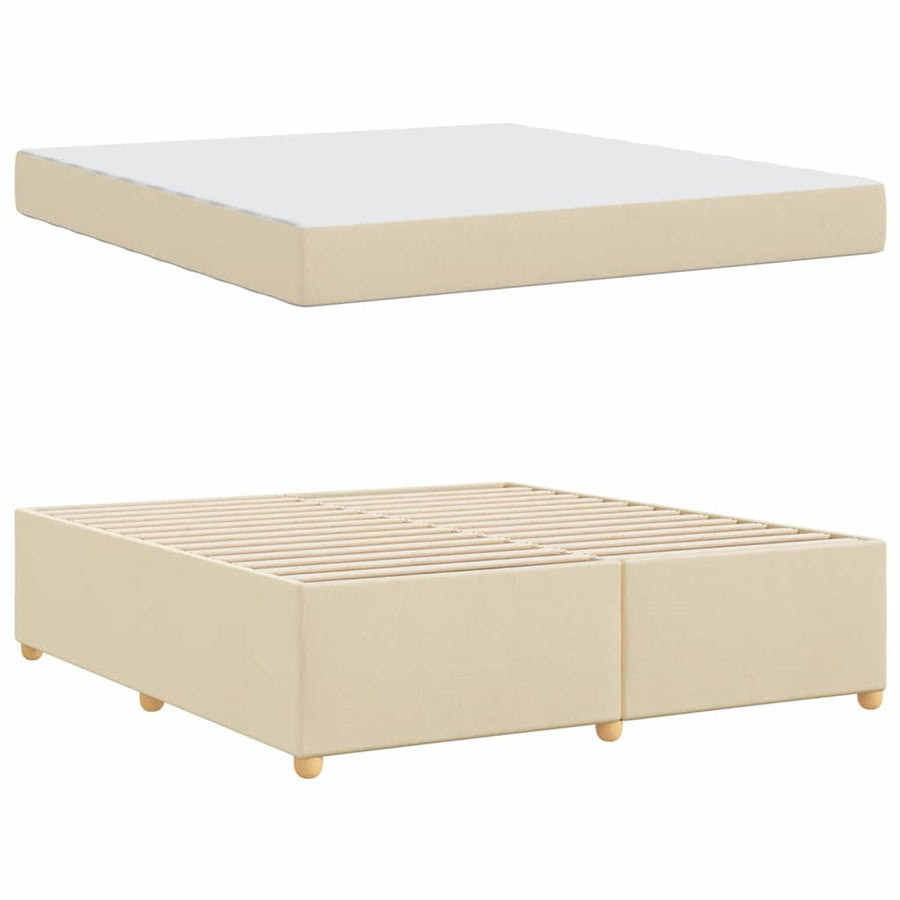 Bedframe Anders Crème 180 x 200 cm Stof