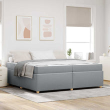 Bedframe met matras Anders Lichtgrijs 200 x 200 cm Stof