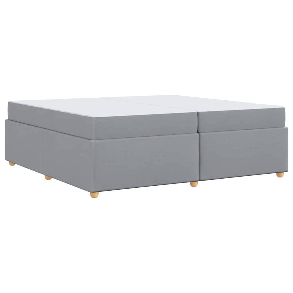 Bedframe met matras Anders Lichtgrijs 200 x 200 cm Stof