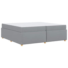 Bedframe met matras Anders Lichtgrijs 200 x 200 cm Stof