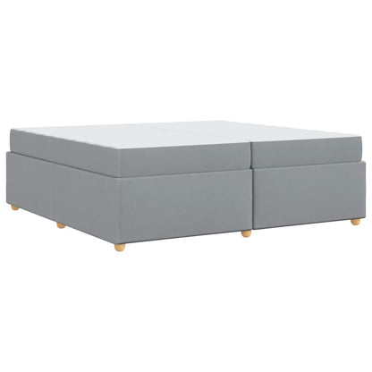 Bedframe met matras Anders Lichtgrijs 200 x 200 cm Stof