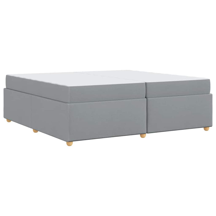 Bedframe met matras Anders Lichtgrijs 200 x 200 cm Stof