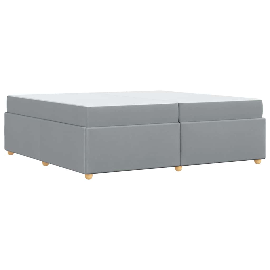 Bedframe met matras Anders Lichtgrijs 200 x 200 cm Stof