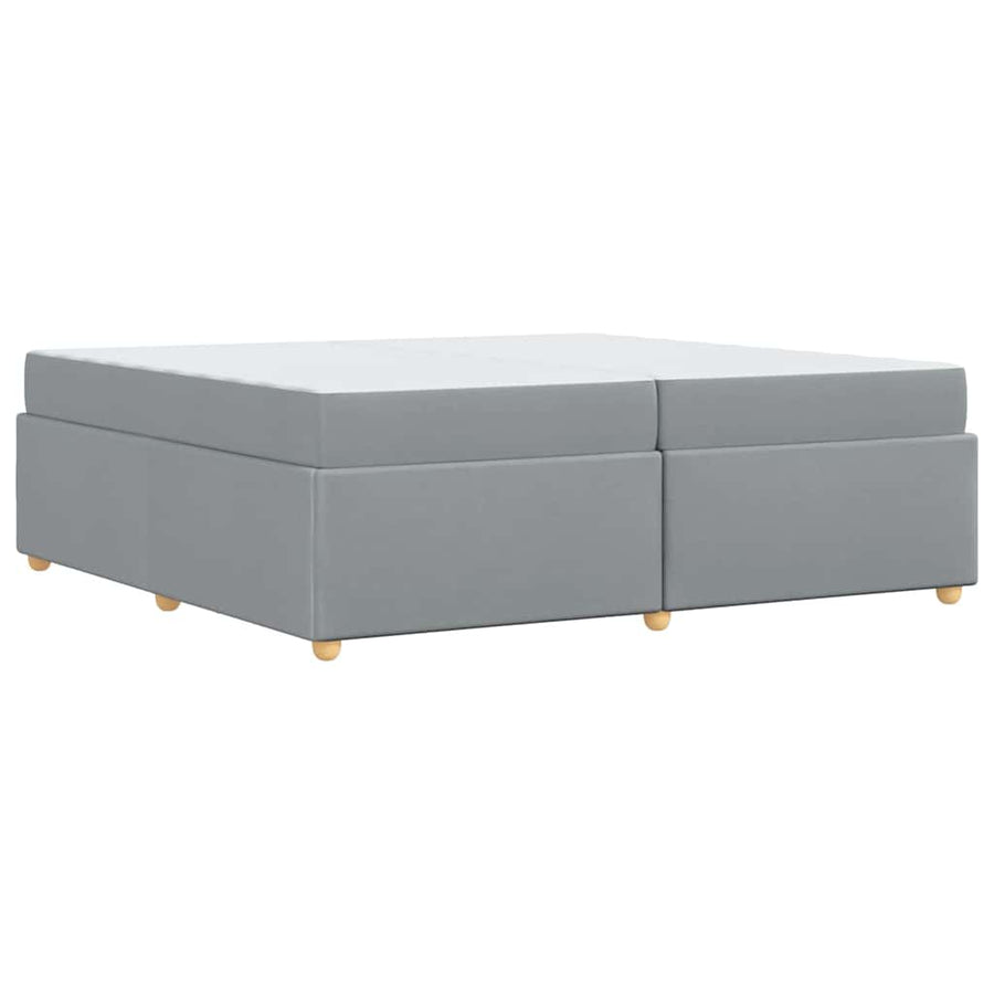 Bedframe met matras Anders Lichtgrijs 200 x 200 cm Stof