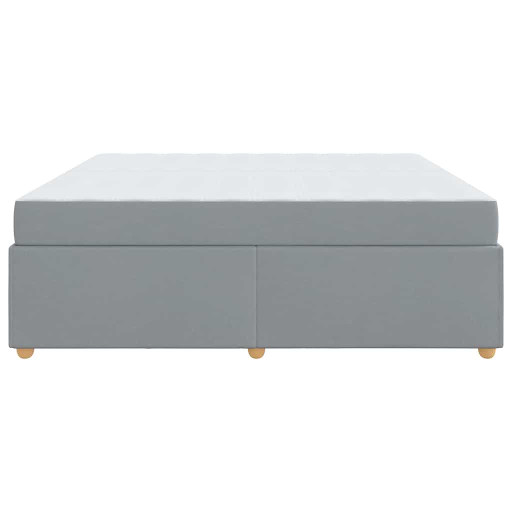 Bedframe met matras Anders Lichtgrijs 200 x 200 cm Stof