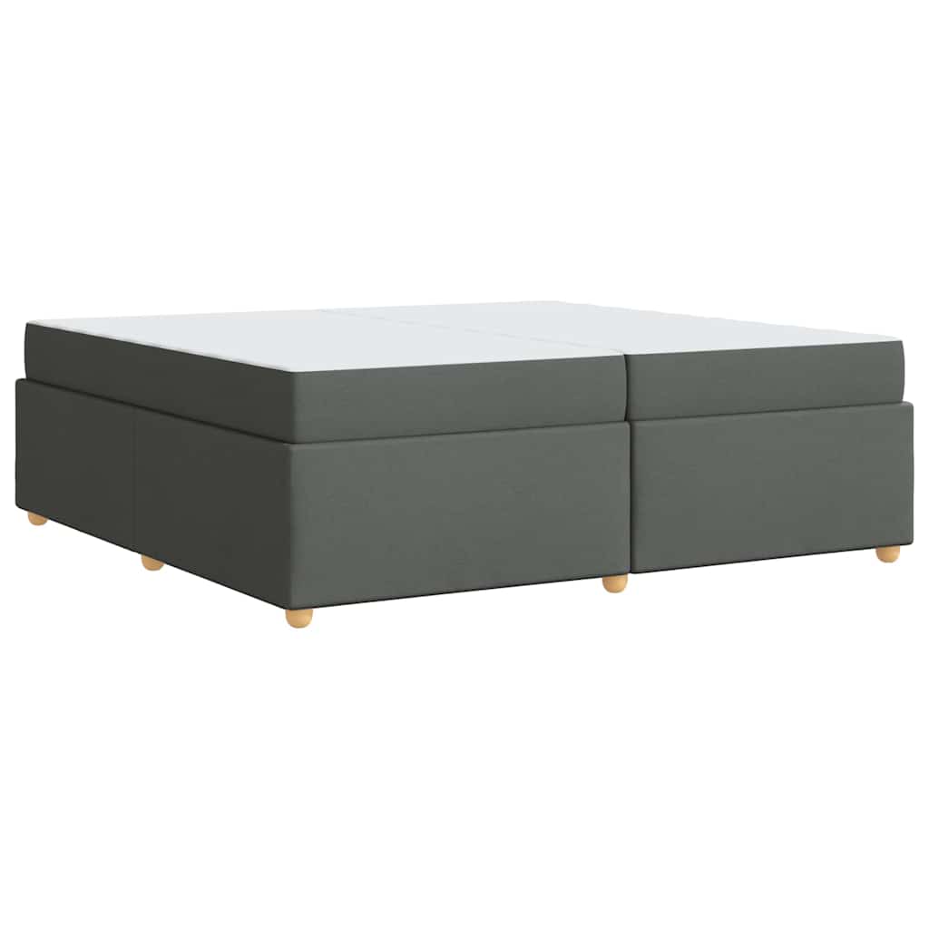 Bedframe met matras Anders Donkergrijs 200 x 200 cm Stof