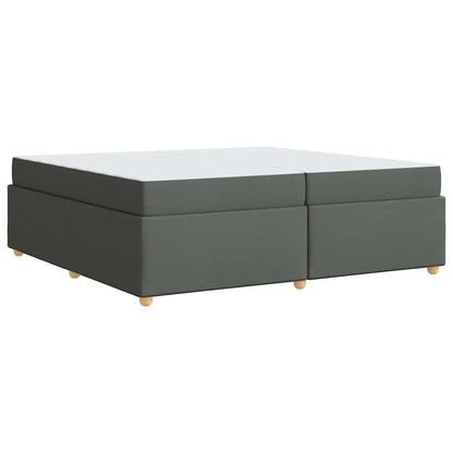 Bedframe met matras Anders Donkergrijs 200 x 200 cm Stof