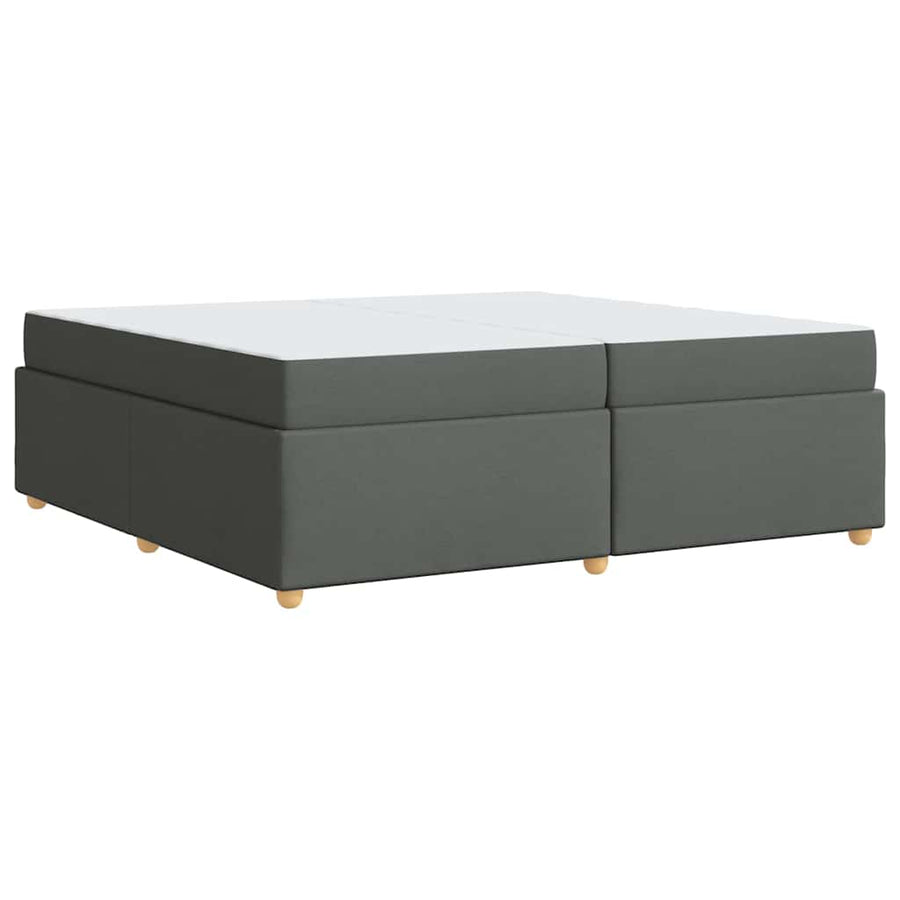 Bedframe met matras Anders Donkergrijs 200 x 200 cm Stof