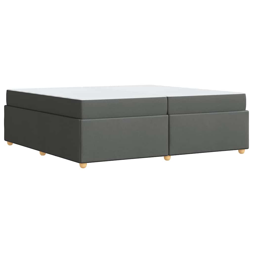 Bedframe met matras Anders Donkergrijs 200 x 200 cm Stof