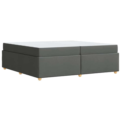 Bedframe met matras Anders Donkergrijs 200 x 200 cm Stof