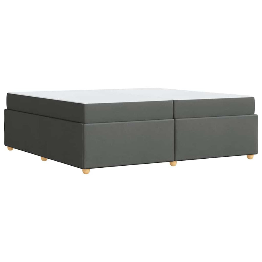 Bedframe met matras Anders Donkergrijs 200 x 200 cm Stof