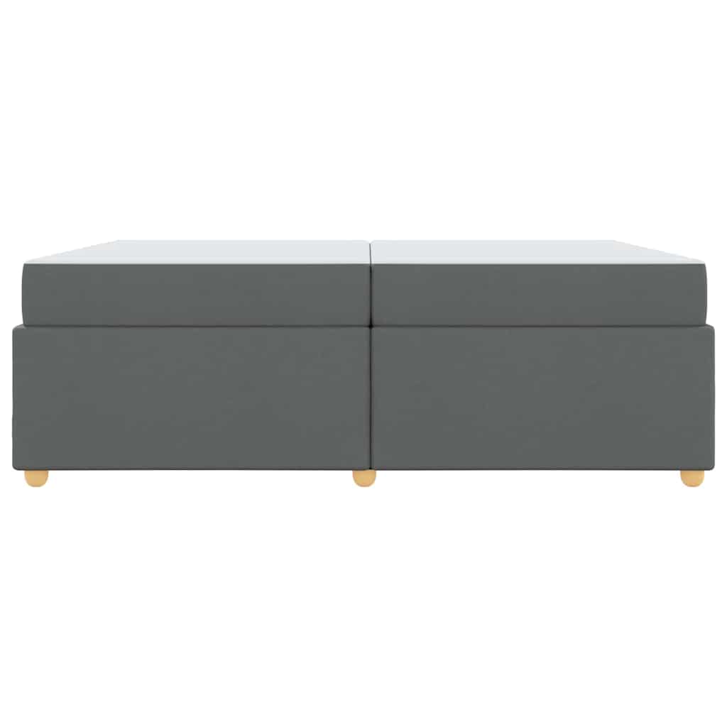 Bedframe met matras Anders Donkergrijs 200 x 200 cm Stof