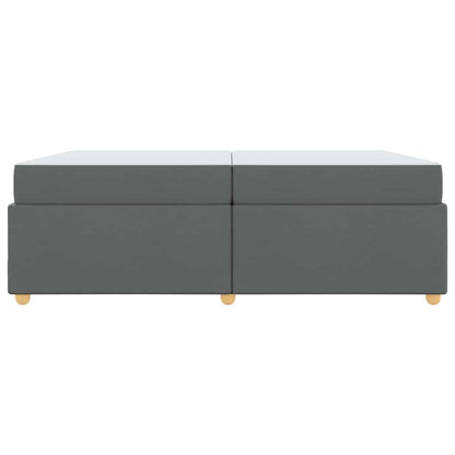 Bedframe met matras Anders Donkergrijs 200 x 200 cm Stof