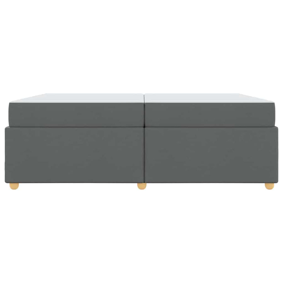 Bedframe met matras Anders Donkergrijs 200 x 200 cm Stof
