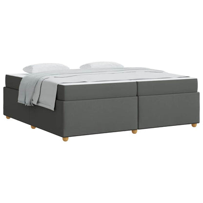 Bedframe met matras Anders Donkergrijs 200 x 200 cm Stof