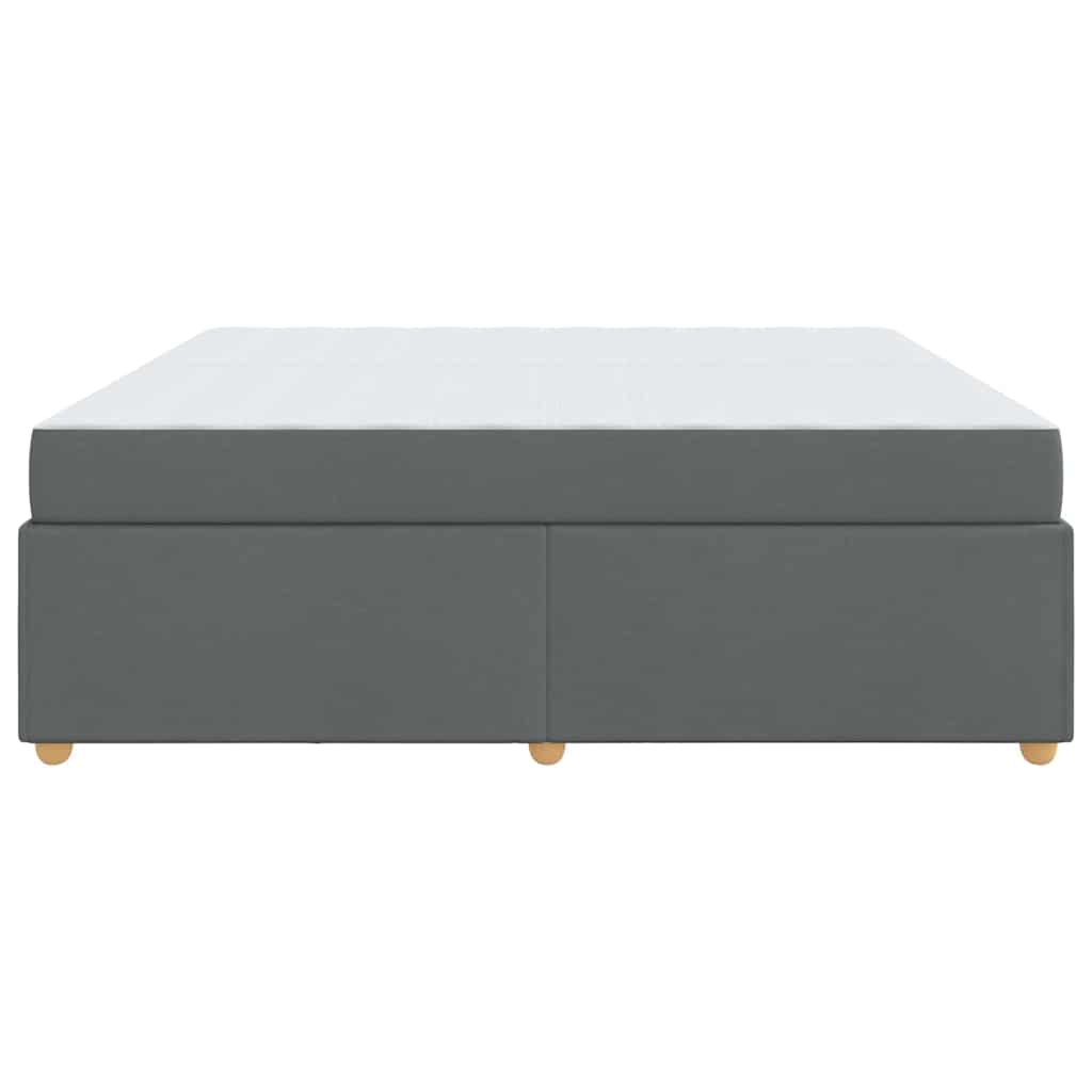 Bedframe met matras Anders Donkergrijs 200 x 200 cm Stof