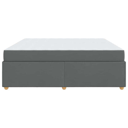 Bedframe met matras Anders Donkergrijs 200 x 200 cm Stof