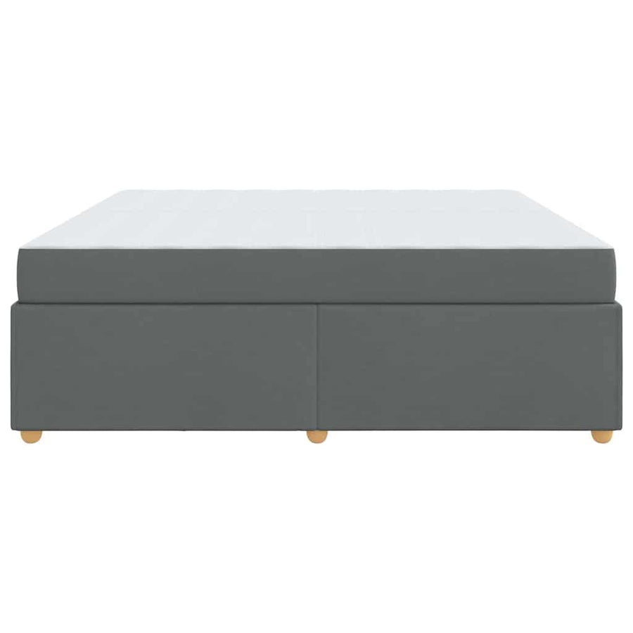 Bedframe met matras Anders Donkergrijs 200 x 200 cm Stof