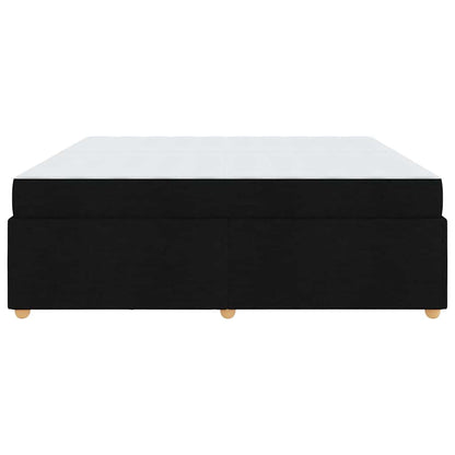 Bedframe met matras Anders Zwart 200 x 200 cm Stof