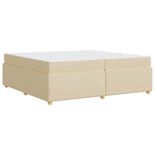 Bedframe met matras met matras Crème 200 x 200 cm Stof