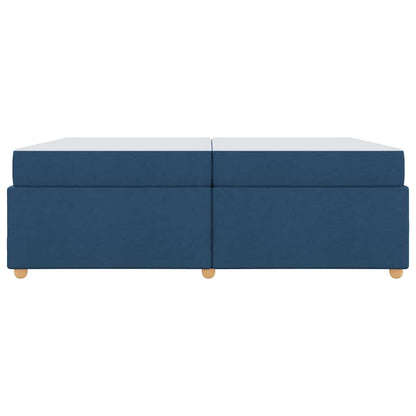Bedframe met matras Anders Blauw 200 x 200 cm Stof