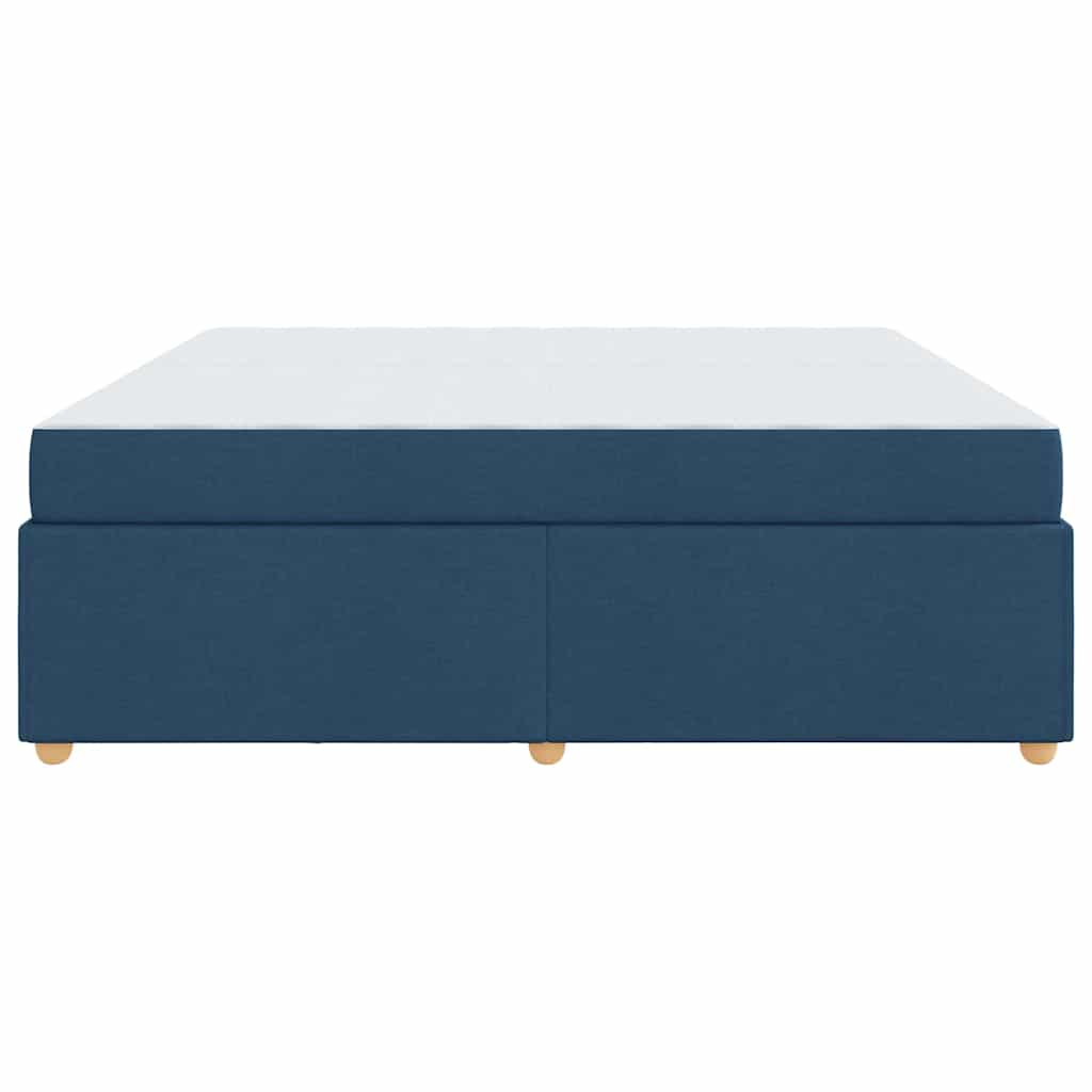 Bedframe met matras Anders Blauw 200 x 200 cm Stof
