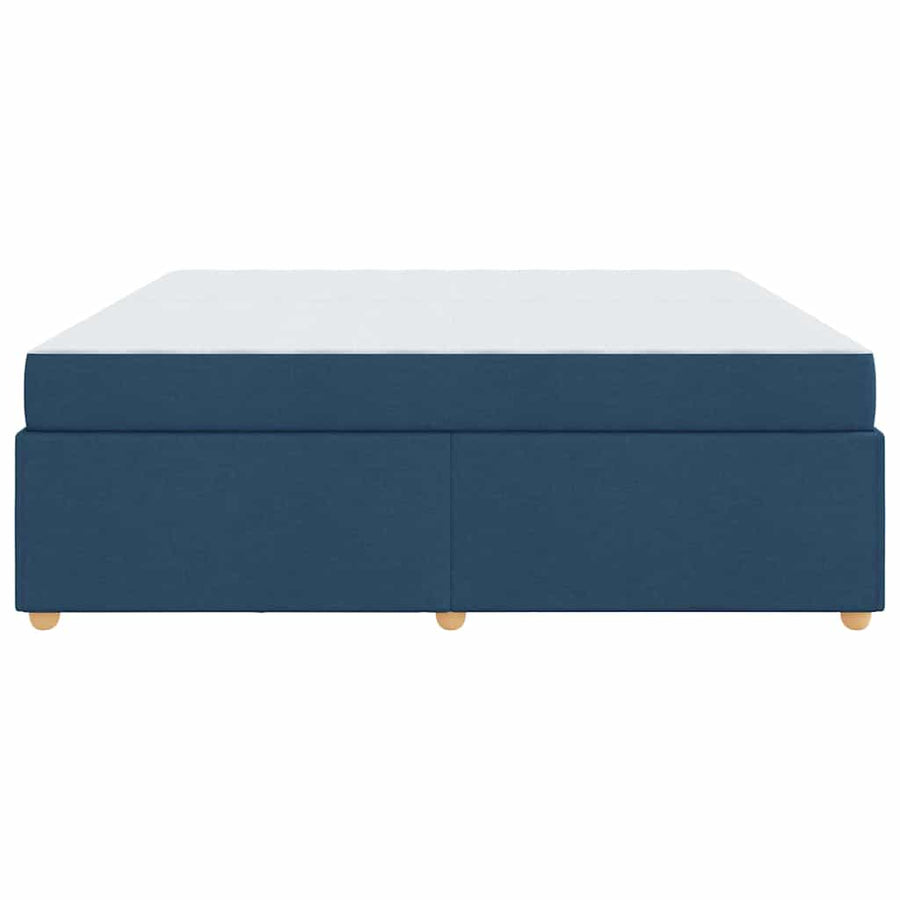 Bedframe met matras Anders Blauw 200 x 200 cm Stof