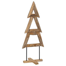 Kerstboom met standaard Bruin 150 cm Massief teakhout