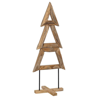 Kerstboom met standaard Bruin 150 cm Massief teakhout