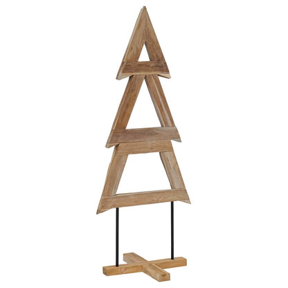 Kerstboom met standaard Bruin 150 cm Massief teakhout