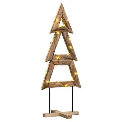 Kerstboom met standaard Bruin 150 cm Massief teakhout