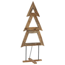 Kerstboom met standaard Bruin 180 cm Massief teakhout