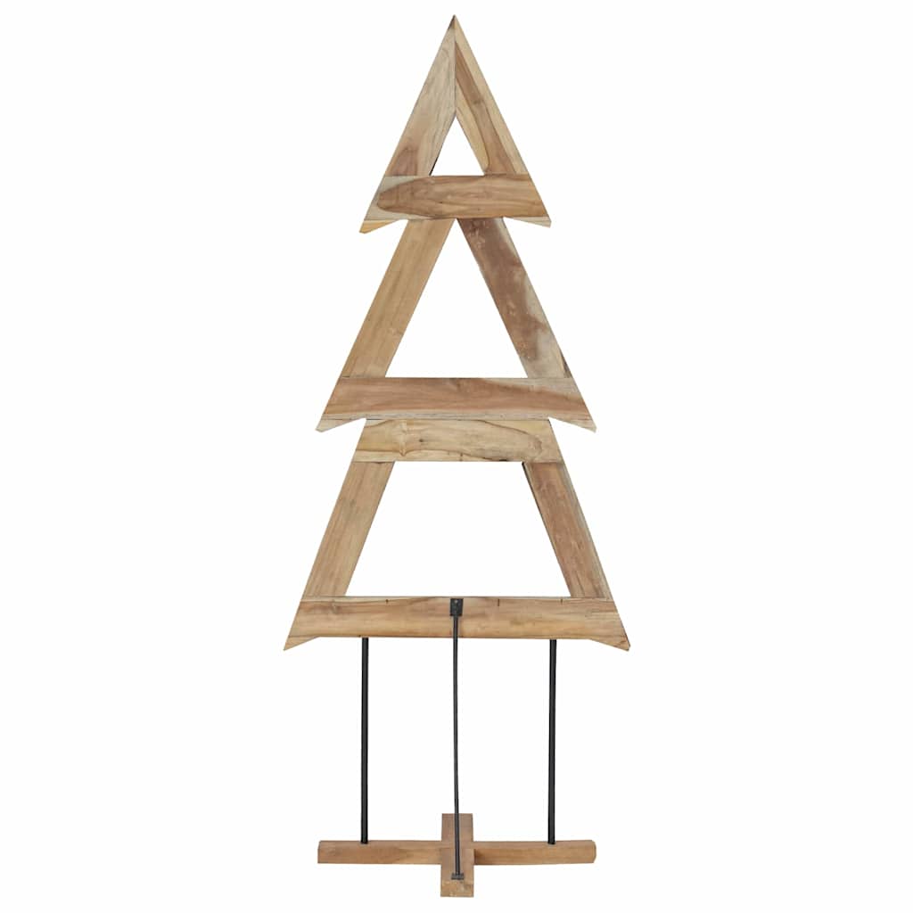 Kerstboom met standaard Bruin 180 cm Massief teakhout
