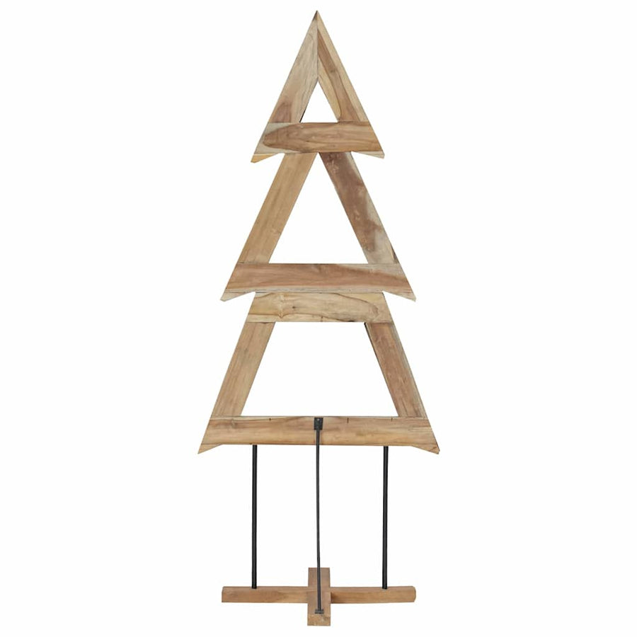 Kerstboom met standaard Bruin 180 cm Massief teakhout