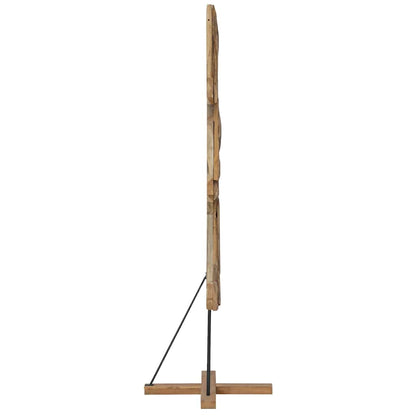 Kerstboom met standaard Bruin 180 cm Massief teakhout