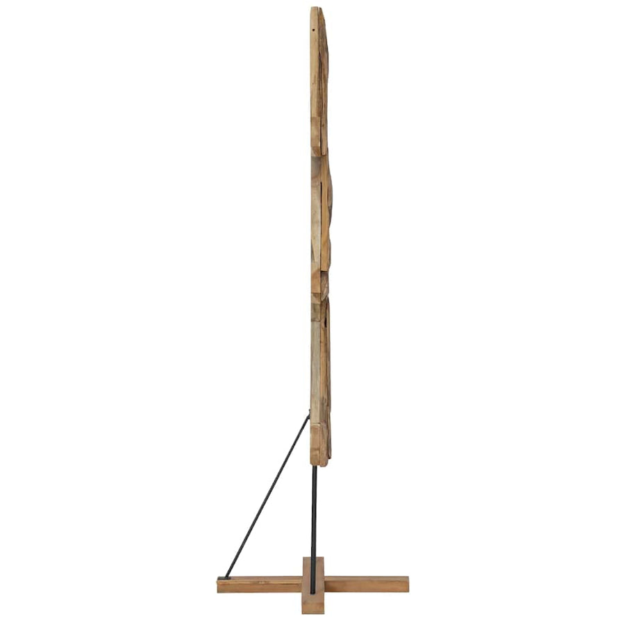 Kerstboom met standaard Bruin 180 cm Massief teakhout