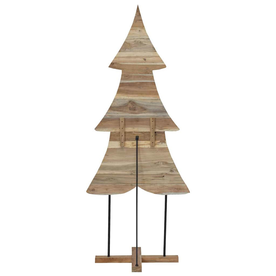 Kerstboom met standaard Bruin 180 cm Massief teakhout