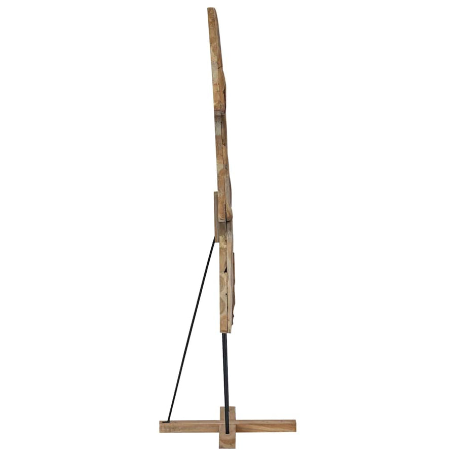Kerstboom met standaard Bruin 180 cm Massief teakhout