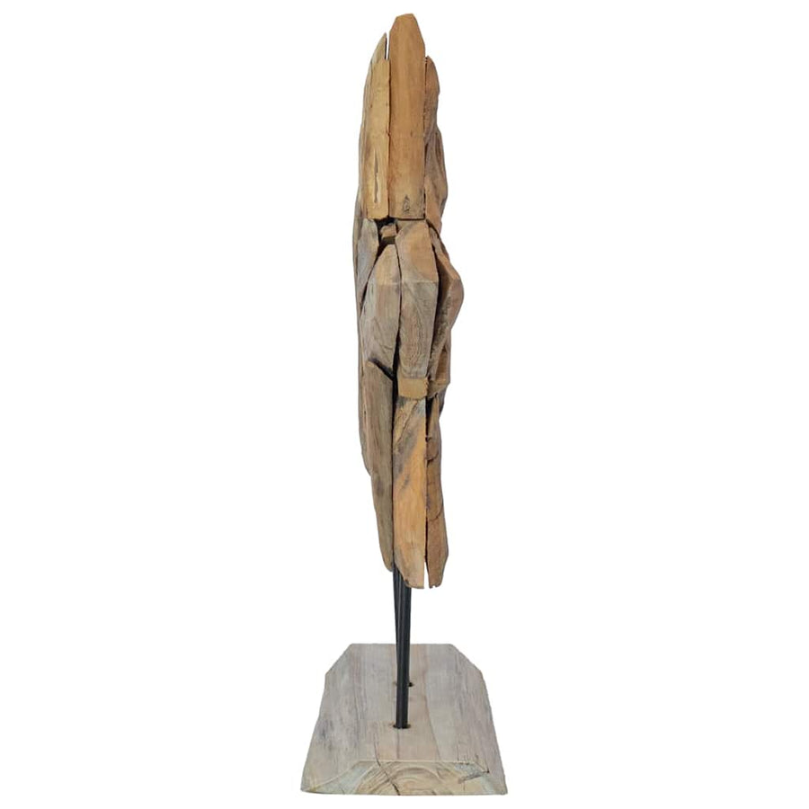 Kerstster Bruin 45 x 5 x 60 cm Massief Teakhout