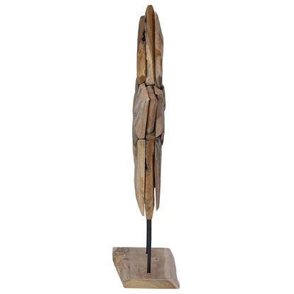 Kerstster Bruin 60 x 5 x 75 cm Massief Teakhout