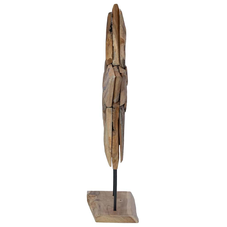 Kerstster Bruin 60 x 5 x 75 cm Massief Teakhout