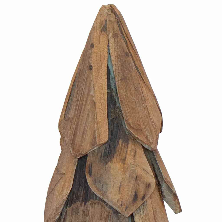 Kerstboom met standaard Bruin 50 cm Massief teakhout