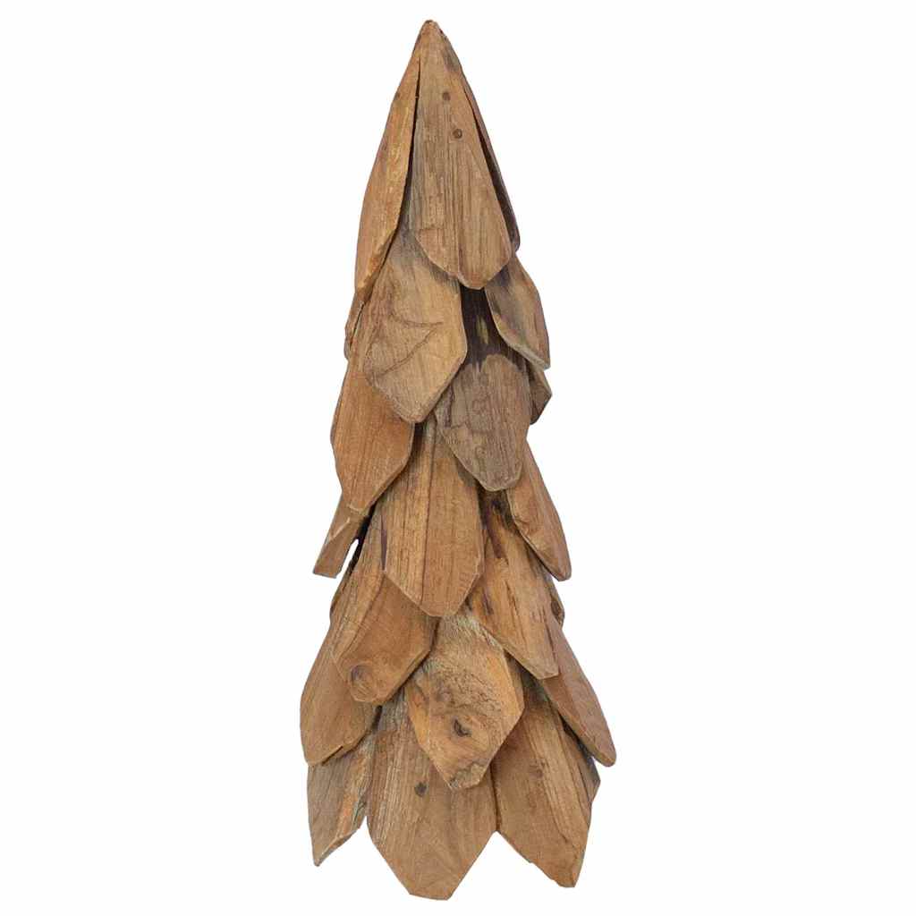 Kerstboom met standaard Bruin 50 cm Massief teakhout