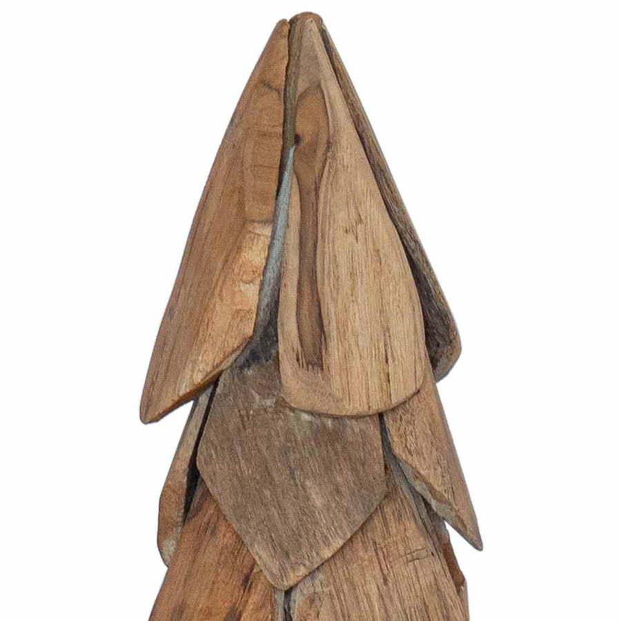 Kerstboom Met Standaard Bruin Massief Teakhout 80 cm