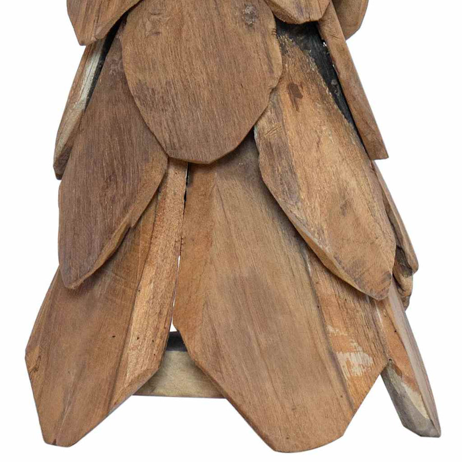 Kerstboom Met Standaard Bruin Massief Teakhout 80 cm
