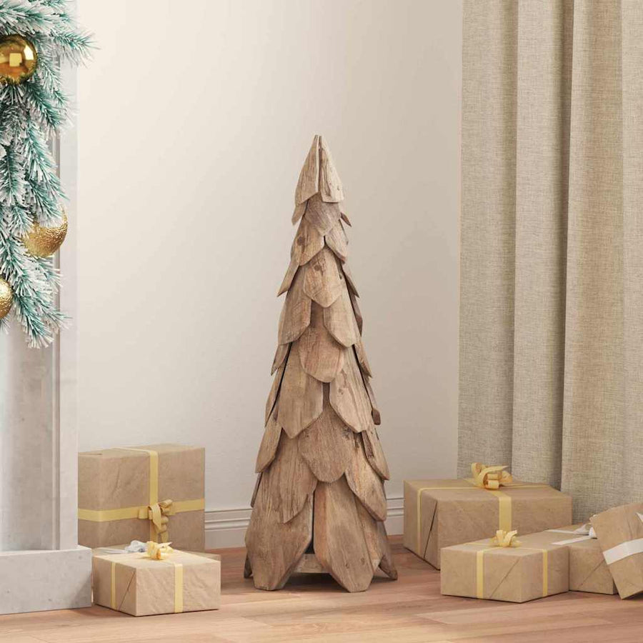 Kerstboom Met Standaard Bruin Massief Teakhout 80 cm