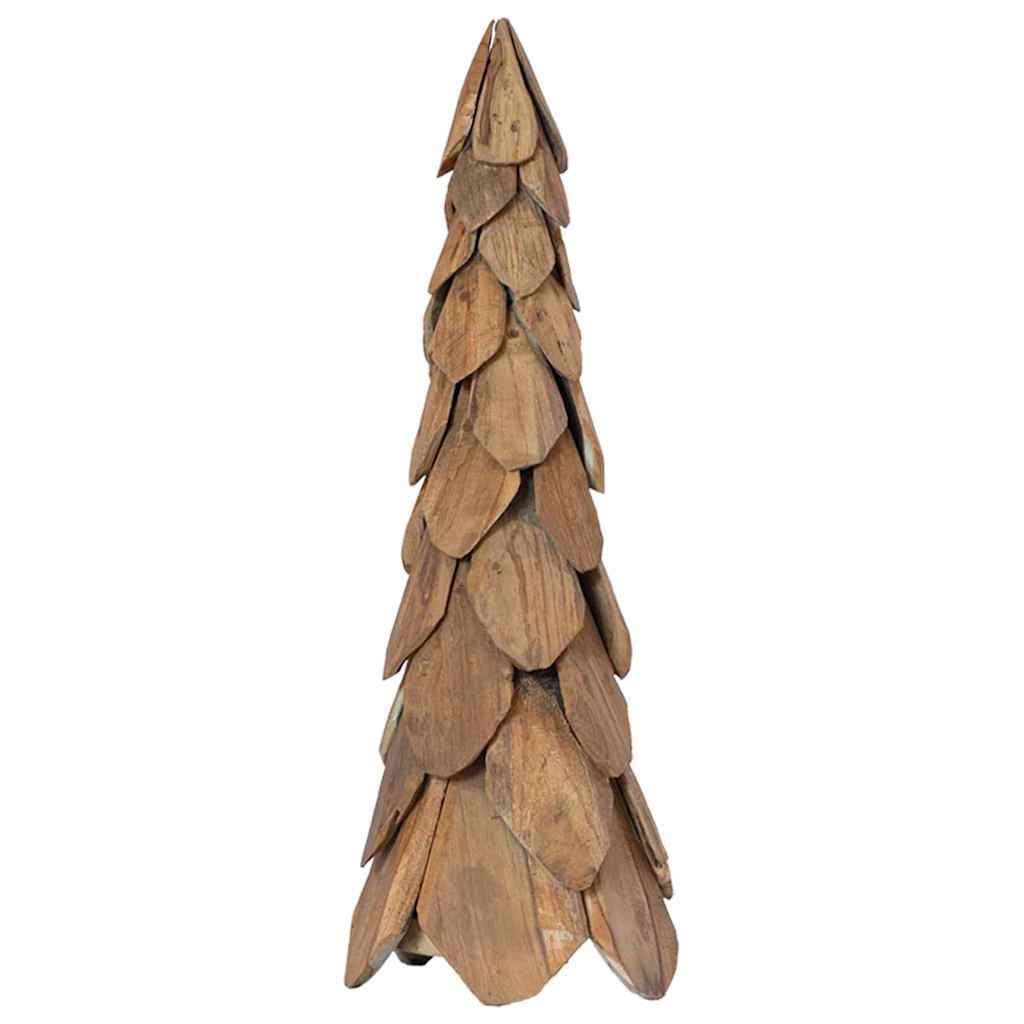 Kerstboom Met Standaard Bruin Massief Teakhout 80 cm