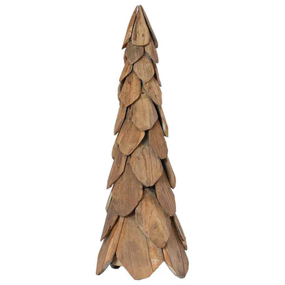 Kerstboom Met Standaard Bruin Massief Teakhout 80 cm